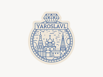 Sticker for Yaroslavl, Russia design figma illustration sticker ui