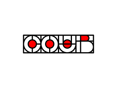 COUB art challenge dribbbleweeklywarmup letterforms line logo practice typography warm up weekly