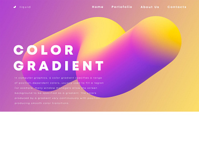 Color Gradient design effect liquid photoshop type typography ui web