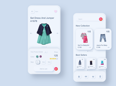 Mobile App Concept app concept design interface design mobile app neumorphic neumorphism ui ux