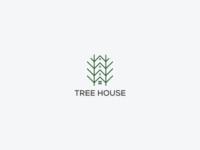 Tree House Logo Design brand home logo house house illustration house logo household houses logo logo design logos nature logo tree tree house tree logo treehouse trees