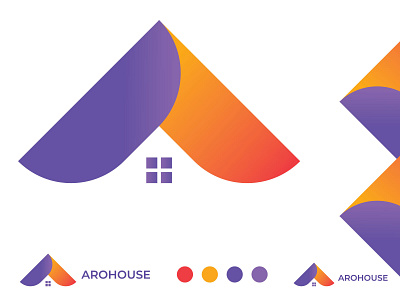 arohouse logo design abstract arrow arrow logo arrows arrows logo brand branding home home decor home logo home logo design house house logo houses houses logo modern modern logo modern logo design professional professional logo