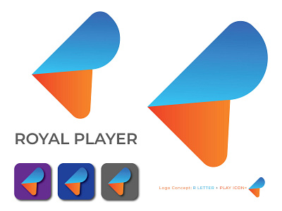 Royal Player logo design