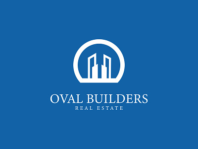 Oval Builders Logo Design