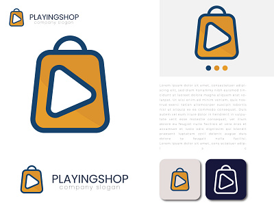 Playing shop logo design