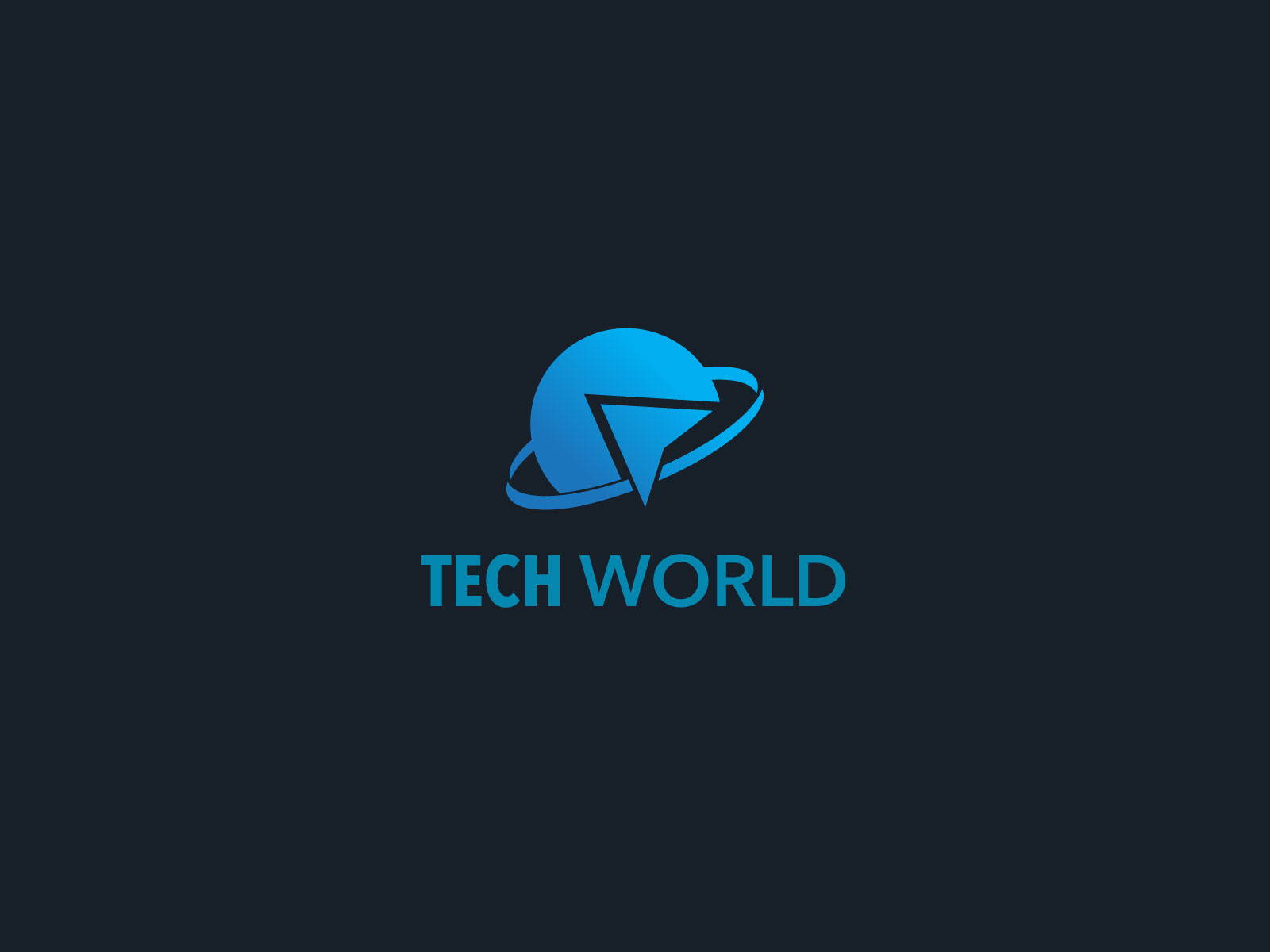 tech world logo by MD Abdul Alim on Dribbble