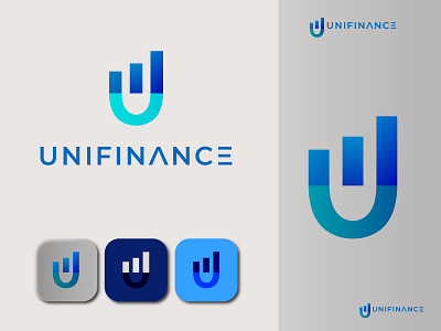 U letter logo design + Finance logo awesome logo best logo brand brand identity branding clean logo design finance logo graphic design illustration letter logo letter mark logo logo design logo mark modern logo u letter logo u logo uni finance uni finance logo