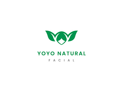 Yoyo Natural Facial Logo brand brand identity branding clean logo design facial logo facial logo design illustration leaf logo leaf logo design logo logo design modern logo y y logo y logo design yoyo facial logo design yoyo natural facial yy yy logo