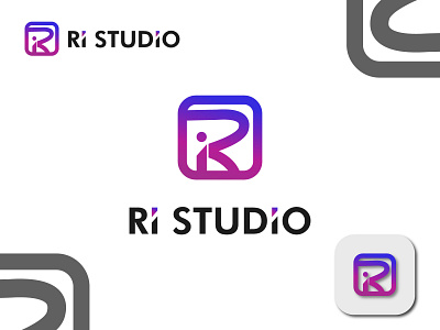 Ri Studio Logo Design brand brand identity branding business logo camera logo clean logo company logo design i logo illustration logo logo design modern logo r logo ri ri logo ri logo design studio studio logo ui