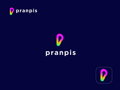 pranpis logo - p letter logo brand brand identity branding business logo clean logo company logo design gradient logo letter mark logo logo logo design modern business logo modern company logo modern logo modern p letter logo p p letter logo design p logo p logo mark p mark