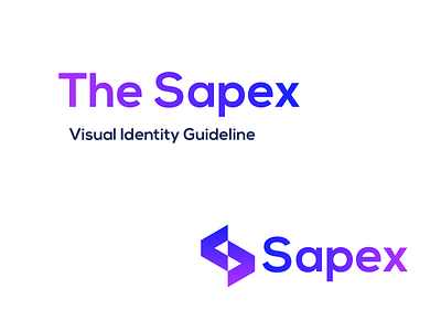 Sapex Logo Brand Style Guideline awesome logo brand brand identity brand identity guideline branding branding design clean logo design graphic design illustration letter logo letter logo design logo logo design logo identity logos modern logo s logo ui x logo