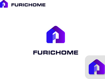 FURIC HOME LOGO brand brand identity branding business logo clean logo company logo contruction logo design f f letter logo f logo f logo design home home logo house logo illustration logo logo design modern logo real estate logo