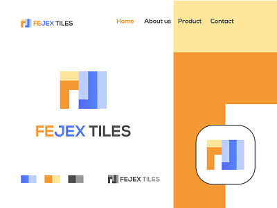 Fejex Tiles logo brand brand identity branding business logo ceramic company logo company logo design f f letter logo f logo graphic design j j letter logo j logo letter mark logo logo design modern logo tiles company logo typo