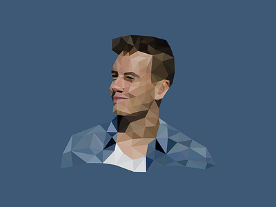 Low (low low) poly portrait