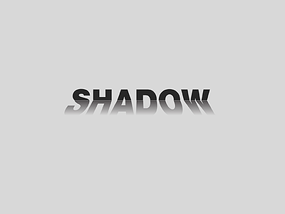 Shadow drop shadow gradient logo shadow