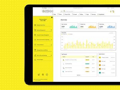 One44 - Vendor Dashboard Design