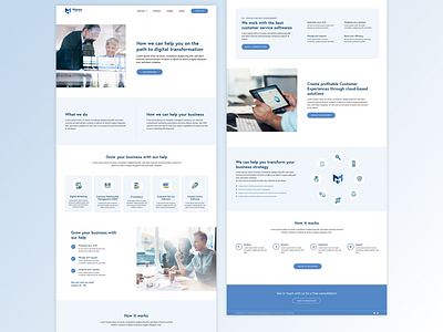 Maven Technology Solution Pages adobexd branding design landingpage techcompany ui ux webdesign