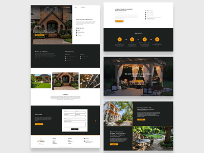 Page designs for Personalised Home Solution adobe branding figma homepage mockup ui uiux ux websitedesign
