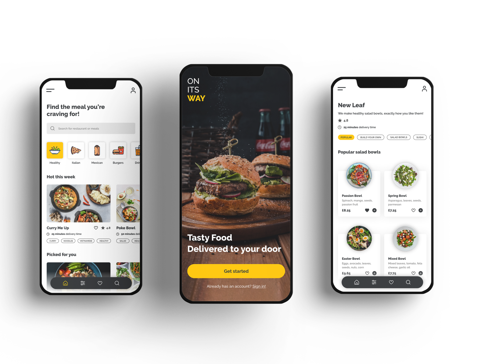 On Its Way - Food delivery app by Andi Sebestyen on Dribbble