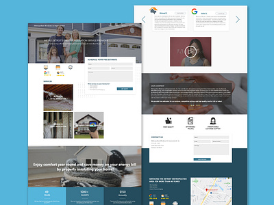 Insulation Services Website Mockup