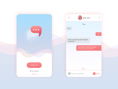 Direct Messaging app dailyui dailyuichallenge direct messaging ui web