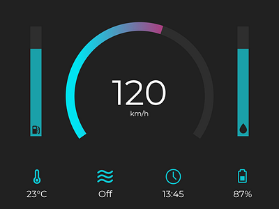 Car Interface car interface daily 100 challenge dailyui dailyuichallenge minimal ui web web design