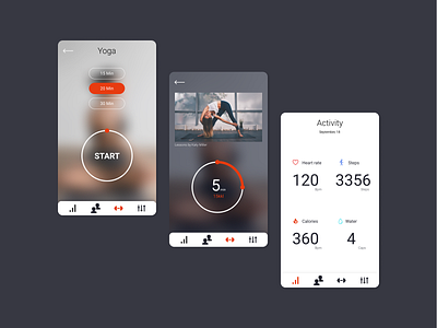 Workout App app daily 100 challenge dailyui dailyuichallenge ui workout app workout tracker