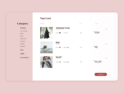 Shoping cart 058 cart daily 100 challenge dailyui dailyuichallenge design minimal shop shoping cart ui web web design