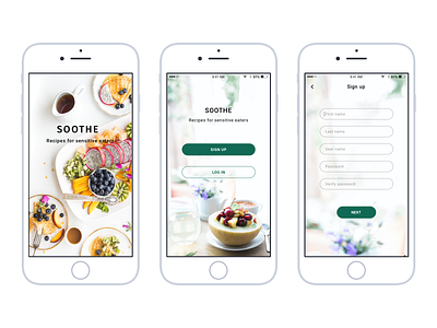 Soothe - a recipe app for sensitive eaters