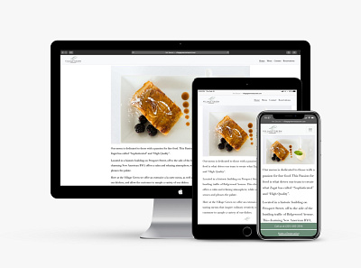 Responsive website redesign for Village Green Restaurant