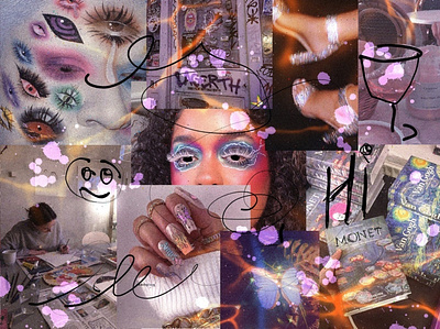 Collage branding collage colors design figures illustration procreate web