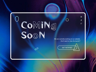Coming soon colors comingsoon design figures ui vector web