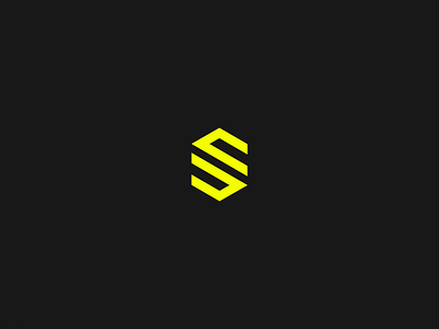 Letter S Logo abstract anton sjölander apax branding dark design illustration letter letter s logo s sporty sweden ui umeå yellow