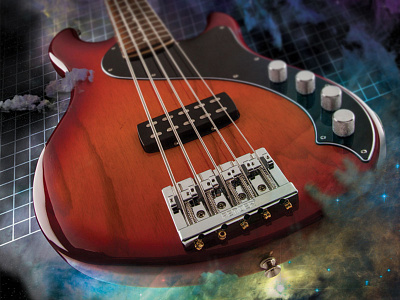 A New Dimension bass color dimension electric guitar matthew solis space