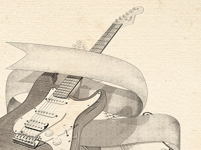 Fender Select debut guitar illustration matthew music select solis stratocaster