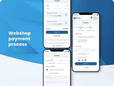 Webshop payment process