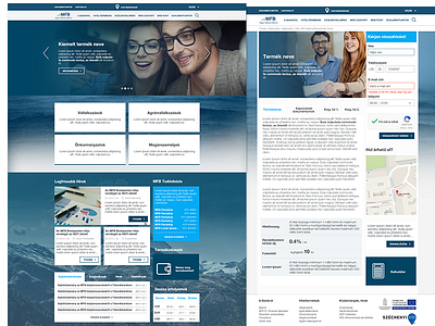 MFB banking website redesign concept
