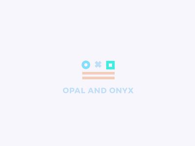 Opal and Onyx - aquamarine combination aquamarine logo combination logotype mark onyx opal