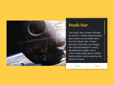 Information card UI - Star Wars card information box information layout star wars star wars ui ui