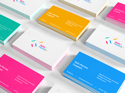 Business card for an Art Group by Zsuzsanna Petrovics on Dribbble