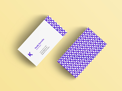 VK - Business Card art business card fashion logo stylist