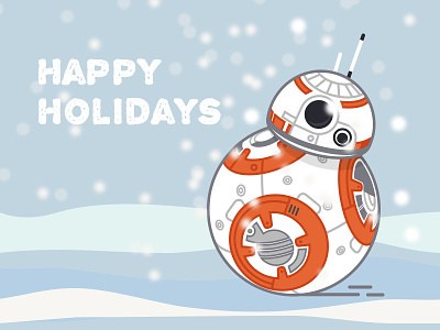 Happy Holidays BB-8 bb-8 bb8 bb8 christmas christmas droid happy holidays new year star wars star wars christmas
