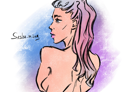 Day 732 art artist beautiful characterartist comicbookartist cool daily drawing editorial fashion fashionillustration girl illustration illustrator model pinup procreate sashaming sexy vibes