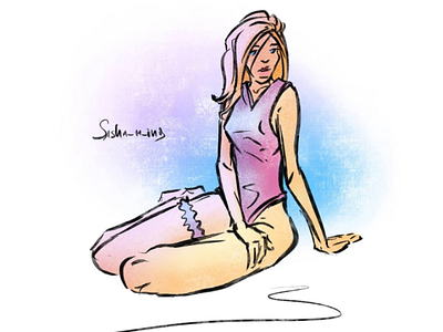 Day 766 artist cartoonist characterartist comicbookartist daily drawing editorial fashion fashionillustration girl illustration illustrator model pink pinup procreate purple sashaming sexy vibes