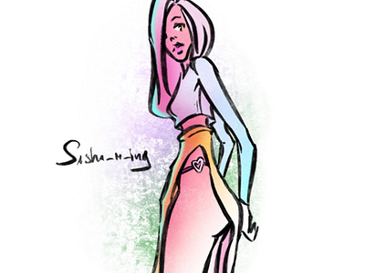 Day 840 art cartoonist characterartist colors comicbookartist daily drawing fashionillustration galleryartist girl illustration illustrator kinky naughty pink pinup procreate purple sashaming sexy