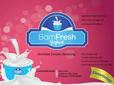 BamFresh Yoghurt bamfresh yoghurt illustrator