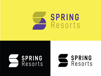 SPRING RESORTS icon logo logococept