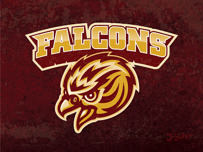 Falcons Mascot Logo branding design illustration logo macot t shirt design typography vector art vector illustration