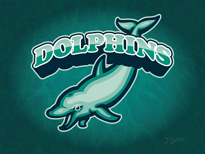 Dolphins Mascot Logo and T-Shirt Design
