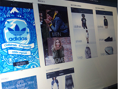 Adidas Store App Prototype app design product design prototype store ui ux